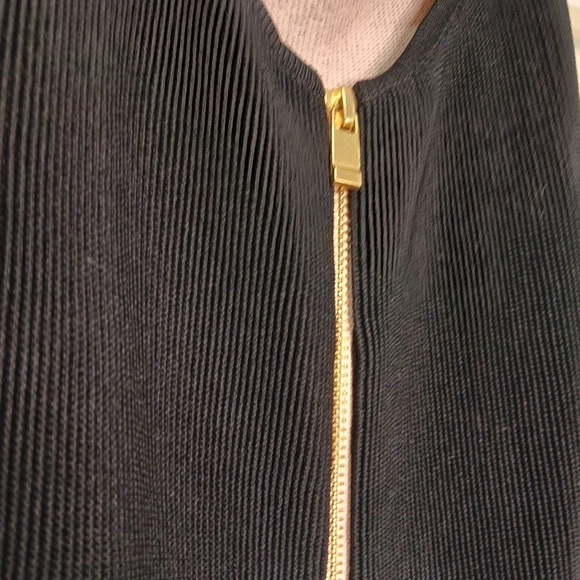 AS by DF Bound Zipper Front Dress, Black w/ Gold Zipper, Size Medium #16 - Picture 6 of 7